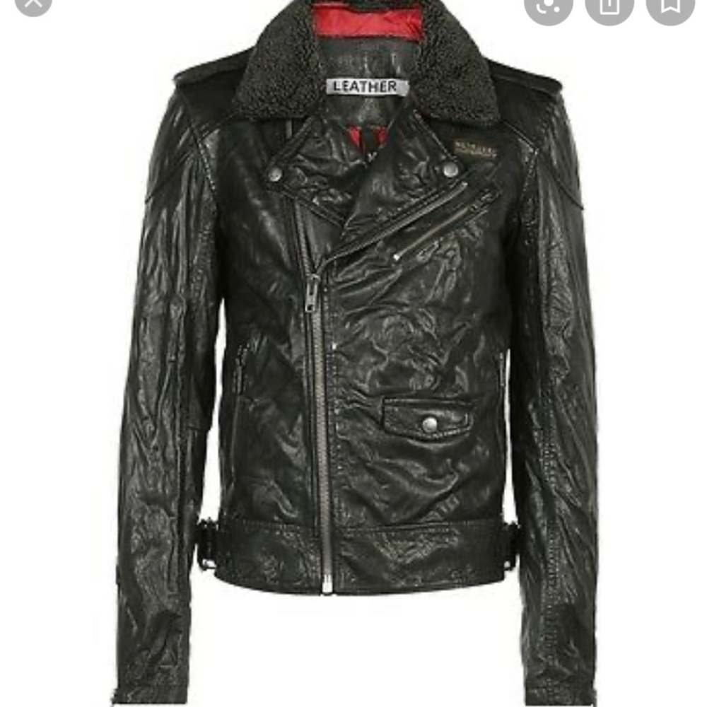 Superdry leather jacket
